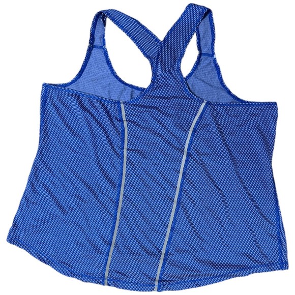 Athletic Works Women Tank Top Size XL 16-18 Royal Blue Exercise Shirt Racerback - Picture 6 of 6